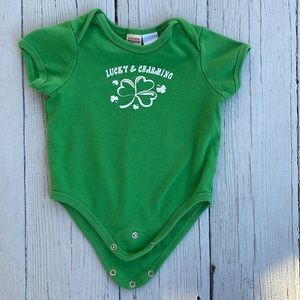 18 month St. Patrick Onesie by Cuddle Bear